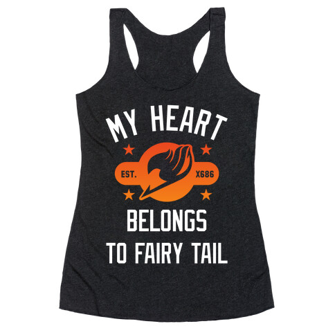 My Heart Belongs To Fairy Tail Racerback Tank Top