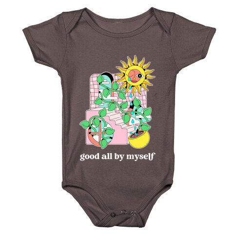 Good All By Myself (Sunflower) Baby One-Piece