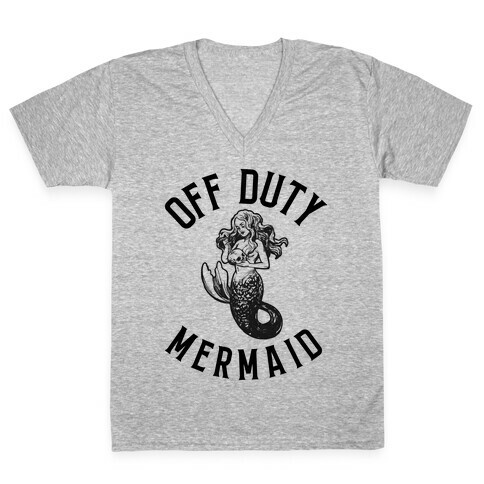 Off Duty Mermaid V-Neck Tee Shirt