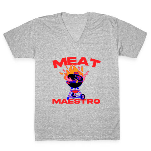 Meat Maestro  V-Neck Tee Shirt