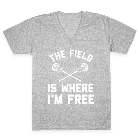 The Field Is Where I'm Free V-Neck Tee Shirt