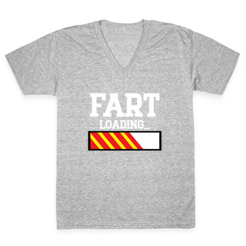 Fart Loading... V-Neck Tee Shirt