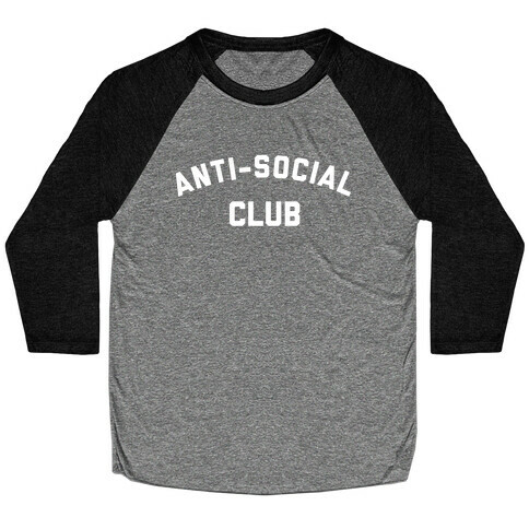 Anti-social Club Baseball Tee