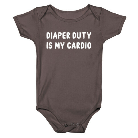 Diaper Duty Is My Cardio Baby One-Piece