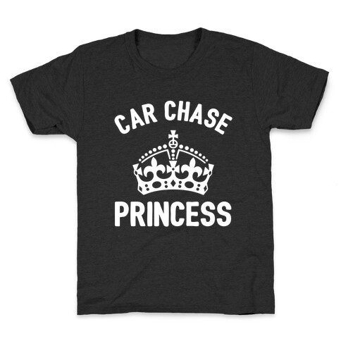 Car Chase Princess Kids T-Shirt