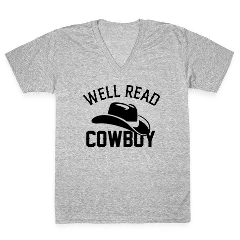 Well Read Cowboy V-Neck Tee Shirt