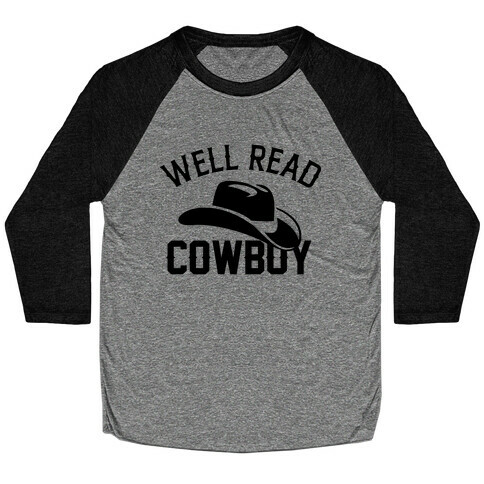 Well Read Cowboy Baseball Tee