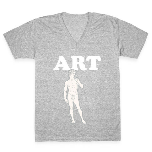 Art  V-Neck Tee Shirt