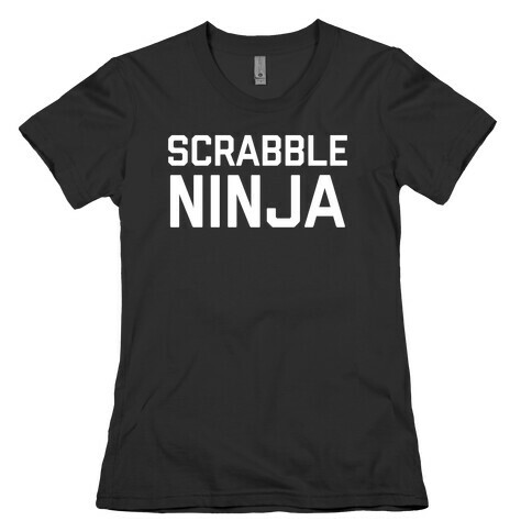Scrabble Ninja Womens T-Shirt