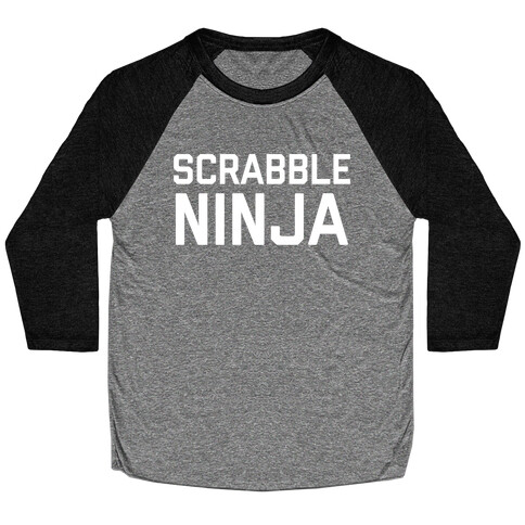 Scrabble Ninja Baseball Tee