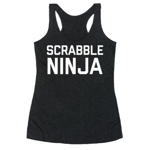 Scrabble Ninja Racerback Tank Top