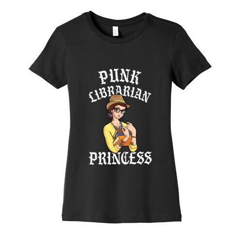 Punk Librarian Princess Womens T-Shirt