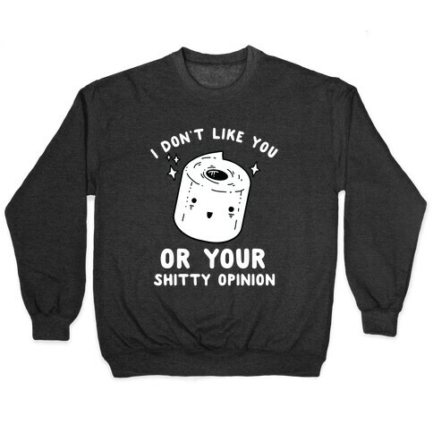 I Don't Like You Or Your Shitty Opinion  Pullover