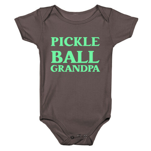 Pickle Ball Grandpa Baby One-Piece