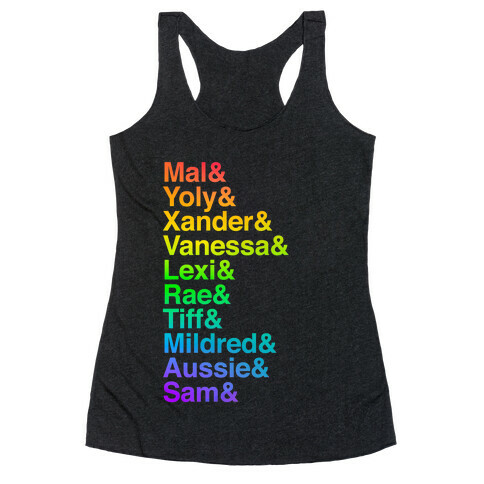 Queer Rainbow Love  Racerback Tank Top