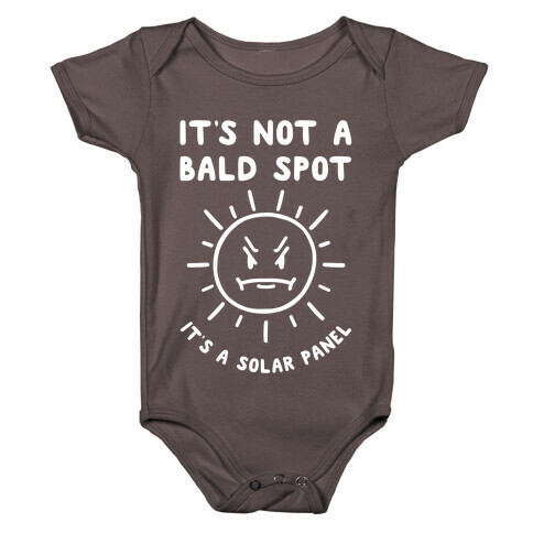 It's Not A Bald Spot, It's A Solar Panel Baby One-Piece
