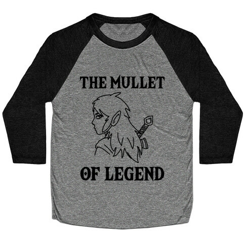 The Mullet of Legend Baseball Tee