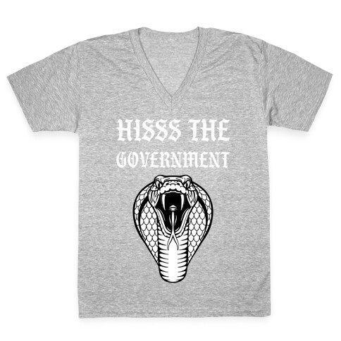 Hisss The Government V-Neck Tee Shirt
