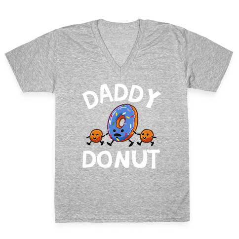 Daddy Donut V-Neck Tee Shirt