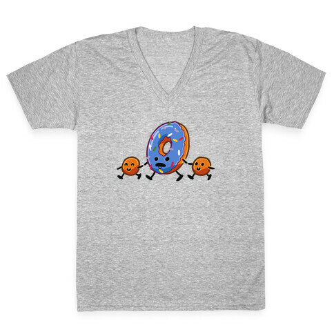 Donut Dad V-Neck Tee Shirt