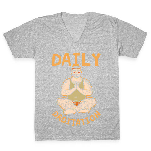 Daily Daditation V-Neck Tee Shirt