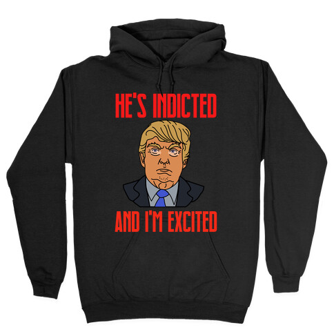 He's Indicted And I'm Excited Hooded Sweatshirt