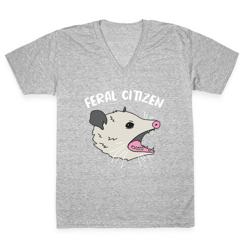 Feral Citizen  V-Neck Tee Shirt