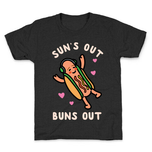 Sun's Out Buns Out Hotdog Kids T-Shirt