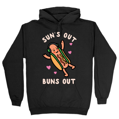 Sun's Out Buns Out Hotdog Hooded Sweatshirt