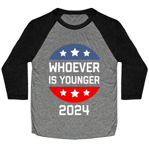  Whoever Is Younger 2024 Baseball Tee