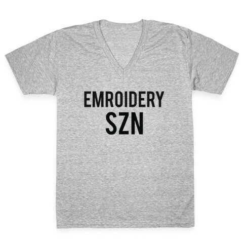 Emroidery Szn V-Neck Tee Shirt