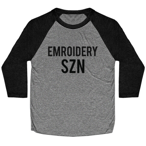 Emroidery Szn Baseball Tee