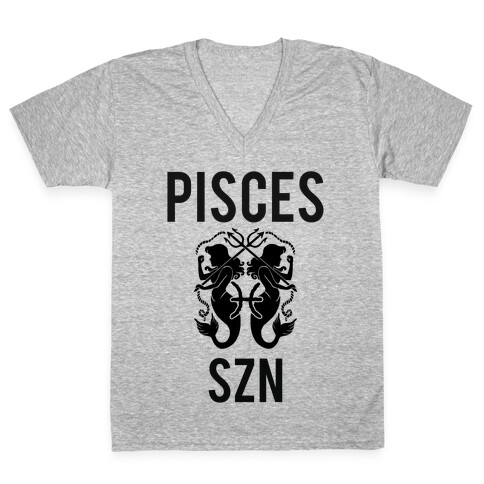 Pisces Szn V-Neck Tee Shirt