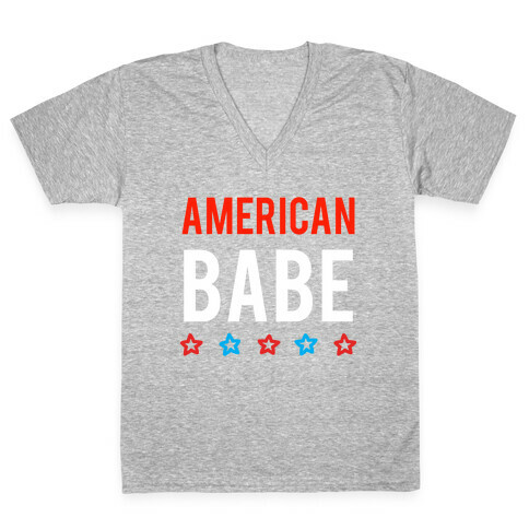 American Babe V-Neck Tee Shirt