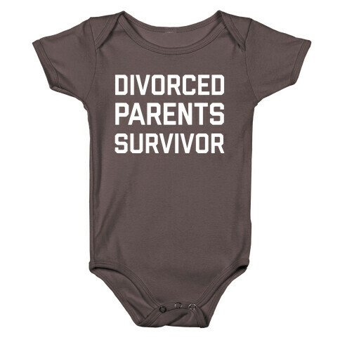 Divorced Parents Survivor Baby One-Piece