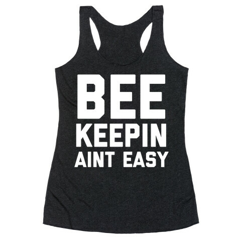 World's Okayest Bee Keeper Racerback Tank Top