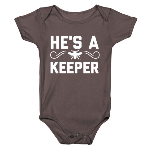 He's A (Bee) Keeper  Baby One-Piece