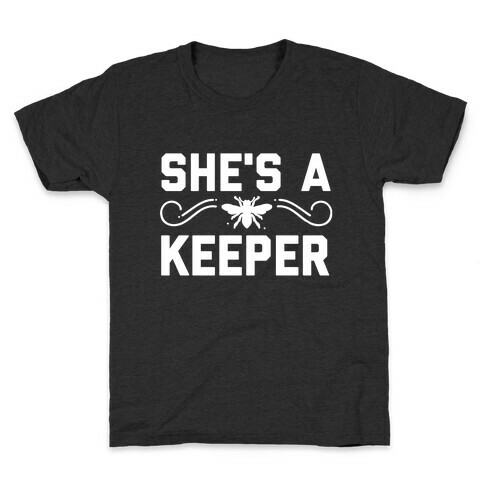 She's A (Bee) Keeper  Kids T-Shirt