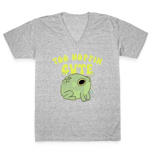 Too Hoppin' Cute  V-Neck Tee Shirt