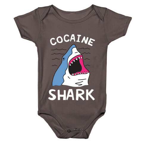 Cocaine Shark  Baby One-Piece