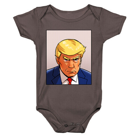 Trump Mugshot Baby One-Piece