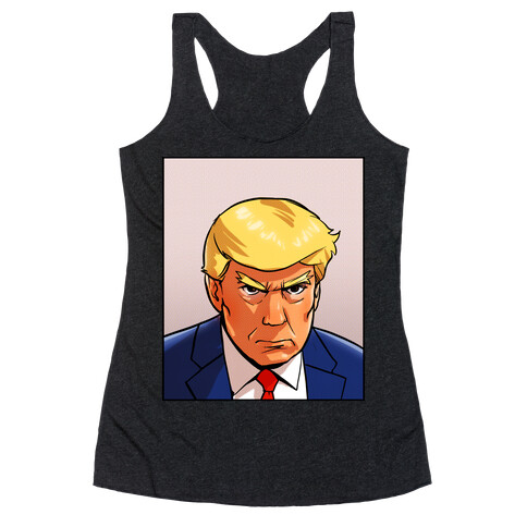 Trump Mugshot Racerback Tank Top