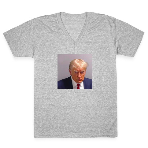 TRUMP MUGSHOT V-Neck Tee Shirt