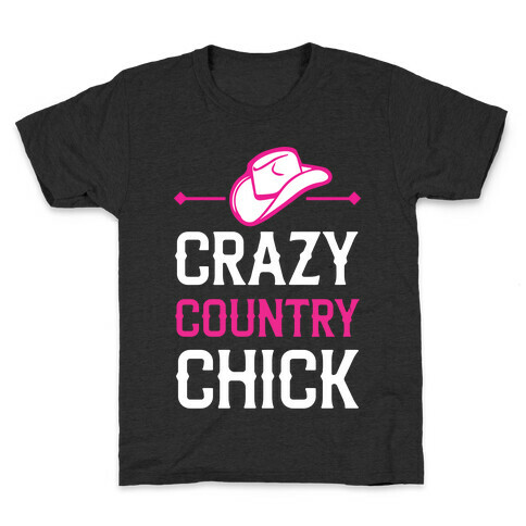 Crazy Country Chick Kids T-Shirt