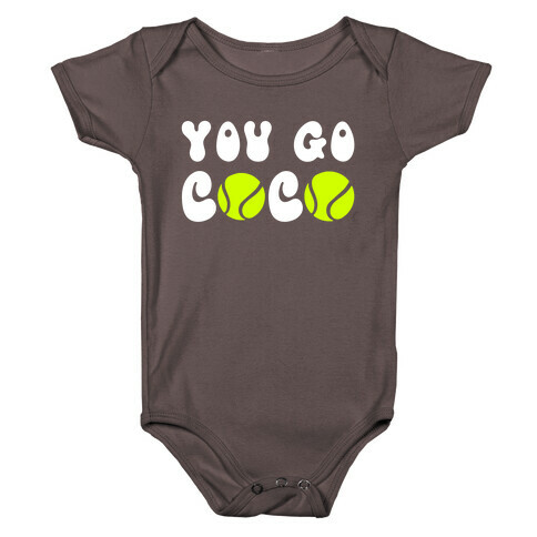 You Go Coco (tennis)  Baby One-Piece