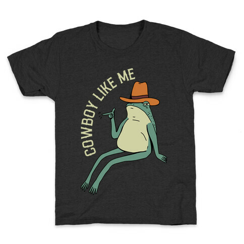 Cowboy Like Me Frog Kids T-Shirt