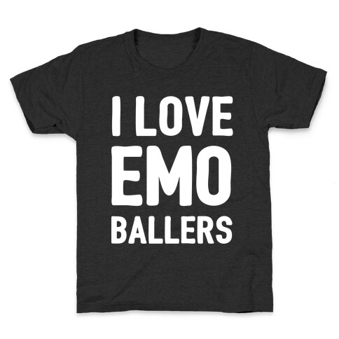 I Love Emo Ballers Kids T-Shirt