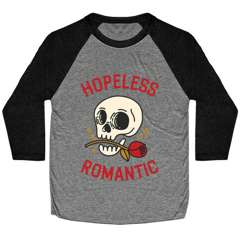 Hopeless Romantic (Skull) Baseball Tee