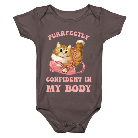 Purrfectly Confident In My Body Baby One-Piece