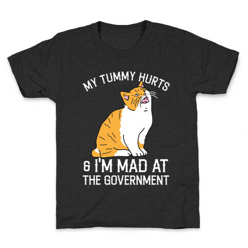 My Tummy Hurts & I'm Mad At The Government  Kids T-Shirt